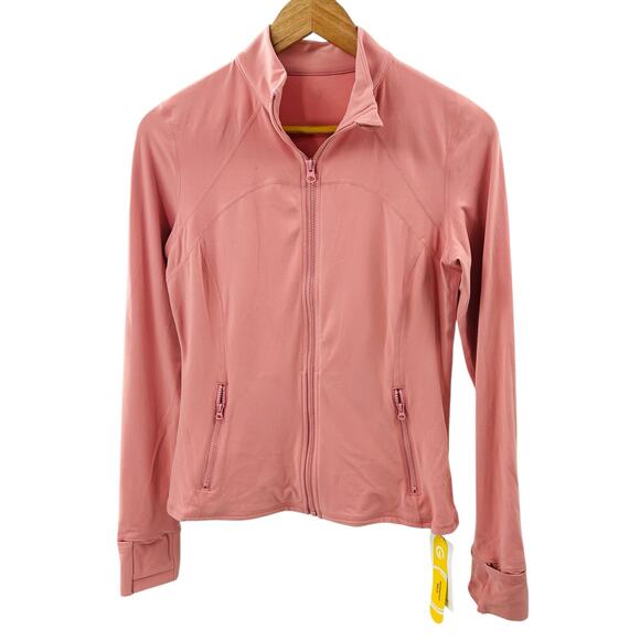 SHEIN Glow Mode Women’s Long Sleeve Jacket Size Medium Pink NWT Athletic - Picture 1 of 9